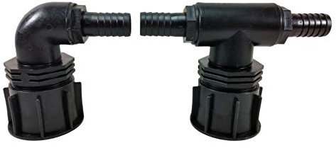 FN-Technik IBC Verbinder Regentonnenverbinder Tankverbinder DN 50 T-Stück/Bogen 1' x 25 mm