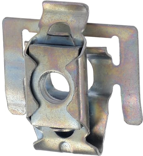 Écrou Cage Métal pour Véhicules Renault/Nissan, M6-1.00, Lot de 8, Argent
