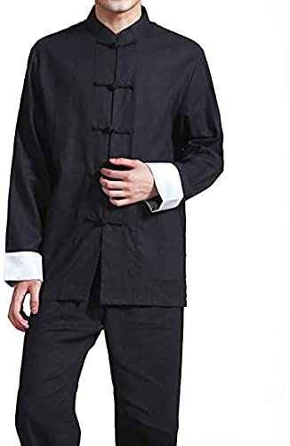 Aasta Kung Fu Uniform Martial Arts Suit for Kids- Professional Tai Chi Suit Tang Zhuang Style Black trouser Shirt (BLACK, 0/130)