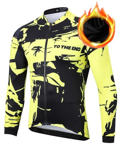 UGLY FROG Herren Radtrikot Fahrradbekleidung Schnelltrocknend Winter Thermo Fleece Wear Trikot L für Außentemperatur 5-15°C