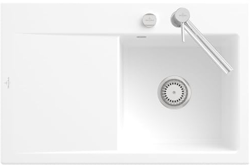 Villeroy & Boch Subway Style 45 Stone White - 3347 02 RW Keramikspüle Excenterbetätigung
