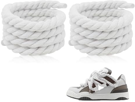 SHPUJUN Cordones gruesos, Blanco, Keine Größe