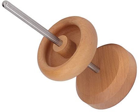 LetCart Kit de cuentas de cintura, cuenco giratorio de 2 piezas, dispositivo de cuentas de madera de haya hecho a mano, herramienta de cuentas rápida para hacer joyas