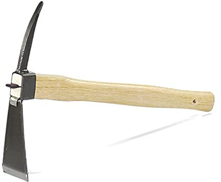 Petite houe，Garden Hoe Pioches de jardinage, pioche à main pointue, outils de désherbage, camping, creusement robuste