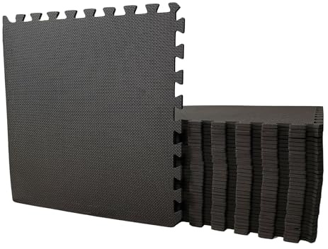 Samuel ALEXANDER 32 Piece EVA Foam Floor Protective Tiles/Mats 60x60cm Each Set For Gyms, Garages, Camping, Kids Play Matting, Hot Tub Flooring Mats And Much More! - Set Covers 11.52 sqm (124 sqft)