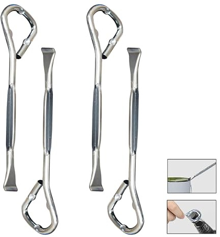 4 Pcs Metal Paint Can and Bottle Opener Tool, Paint Tin Can Opener Tool, Paint Tin Opener Tool for Opening Cans