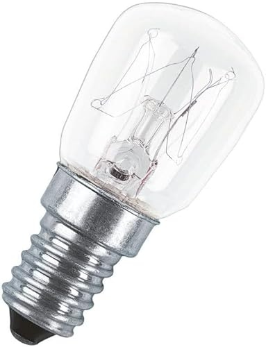 Domopart 33FR598 Backofenlampe, Kühlschrank, Salzlampe E14 15W klar 300° hitzebeständig
