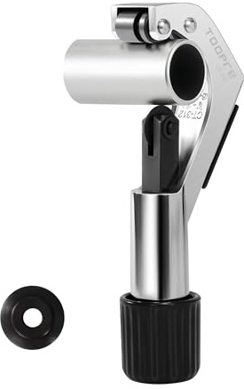 Tagliatubi Tubo Bicicletta, Taglierina per Taglio Forcella Anteriore Manubrio, Tagliatubo per Tubi con Lama di Ricambio per Acciaio, Lega di Alluminio, Lega di Titanio