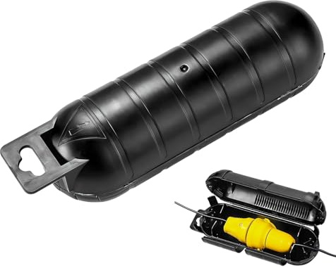 wasserdichte Kabel Box, Kabel Box Wasserdicht Verlängerungskabel Außen Kabel Box Kabelschutz Aussenbereich Kabelbox Outdoor Steckerschutz Aussen Wasse Dicht Elektro Box Wasserdicht Aussen (Schwarz)