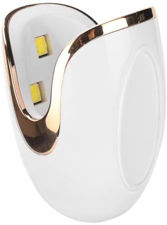 SHERCHPRY Lámpara de Uñas LED Portátil para Manicura, 6w Mini Luz Controlada para Decoración de Uñas en Casa o Salón