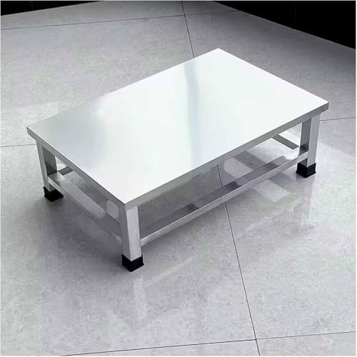 PP-Vic Base d'appareil de meuble en acier inoxydable, support de pot à soupe robuste,support de plateau de rangement pour machine à laver/réfrigérateur/sèche-linge,intérieur et extérieur,60x40x20cm
