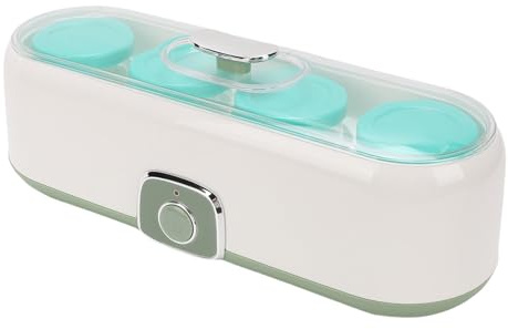 Yechiry Yogurtiera, Macchina Automatica per Yogurtiera Digitale con 7 Vasetti di Vetro, Controllo Costante della Temperatura per Yogurt Fatto in Casa, Vino di Riso Natto