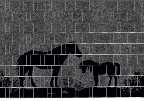 Country 4 - Einfarbig bedruckter Sichtschutzstreifen auf Rolle | moderner Zaundruck | einfache Verarbeitung | Aufwertung vom Doppelstmattenzaun | UV-beständig 2,5m x 1,8m