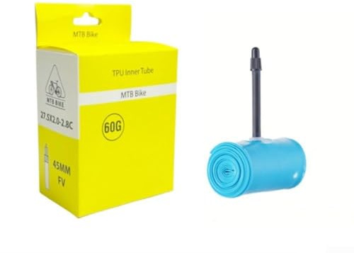 MTB-Schlauch aus TPU für 26 27,5 Zoll 29 Zoll Räder für französisches Ventil 45 mm geeignet für Reifenbreiten von 1,95 C bis 2,8 C (27,5 x 2,0–2,8 C)