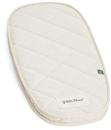 The Little Green Sheep Natural Carrycot Mattress, Breathable Baby Mattress for Birth to 6 Months, to fit Joolz Day Only, 30x67.5cm