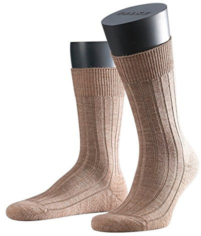 FALKE Herren Socken Teppich im Schuh 2er Pack, Größe:43/44, Farbe:Nutmeg Melange (5410)