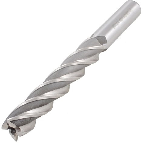 sourcing map Helical Groove 4 Flute 18 mm Dia Tipp HSS Cutter Schaftfräser 160 mm lang de