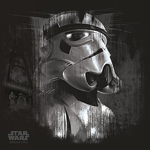 Star Wars Leinwanddruck, Holz, Mehrfarbig, 40 x 40 cm
