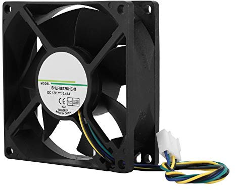 Refroidisseur de processeur pour AMD/Intel, Ventilateur de 80 mm, Radiateur de processeur DC12V 4000RPM 38.55CFM 4 broches PWM pour boîtiers PC, Refroidisseurs de processeur, Système de radiateurs