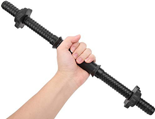 Dioche 1 Paar Hantelstangen Spinlock Kragen Set (2St. / Set) Gym Home Training Hantelstangen Gewichthebergriffe mit 4 Spinlock-Kragen Sternverschlüsse