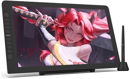 VEIKK Drawing Tablet with Screen VK2200PRO Drawing Monitor,21.5 Inch Full-Laminated Screen,with 2 Customized Quick Dials,8 Shortcut Keys and Adjustable Stand (120% sRGB,92% NTSC)