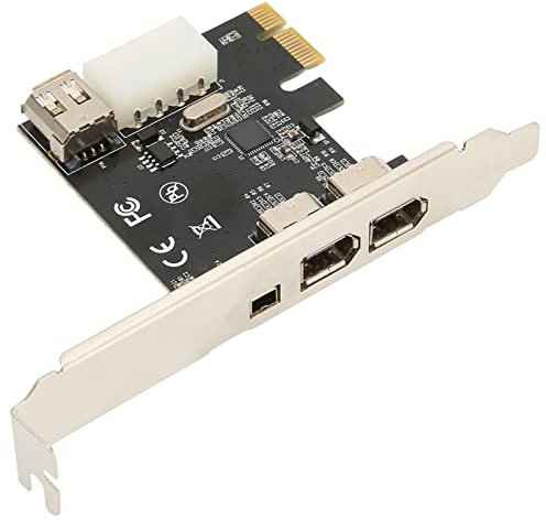 Scheda Firewire PCIE Ad Alta velocità da 2,5 Gbps da 1X a 1394A, Controller PCI Express IEEE 1394 4 Porte (3 X 6 Pin e 1 X 4 Pin), Adattatore Firewire 1394a per 7/8, per Server