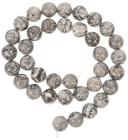 ULDIGI 1satz Runde Lose Perlen Schmuckherstellung Natürliche Kartenstein Perlen Ca Vielseitige Spacer Beads Für Armbänder Und