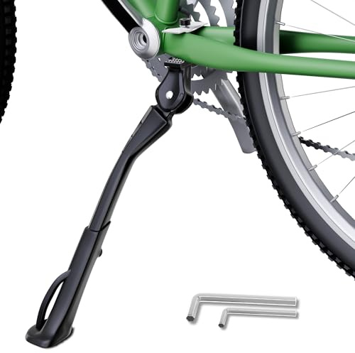EFEALL Fahrradständer 26-29 Zoll, Höhenverstellbare Mittelständer, Aluminium Fahrradständer Hinterrad, Rutschfest Seitenständer für Mountainbike/E-Bike/Rennrad/Cityrad