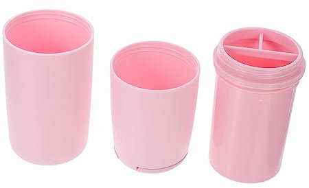 IWOWHERO 1stück Reise Zahnbürstenbecher Und Aufbewahrungsbox Tragbarer Multifunktionaler Waschbecher Für Toilettenartikel Für Unterwegs Und Camping Stilvollem