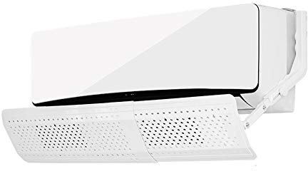 LWXWD Déflecteur de Vent Mural pour climatiseurs, 56,5-104,5 cm, télescopique, Anti-soufflage Direct, Blanc, Facile à Installer