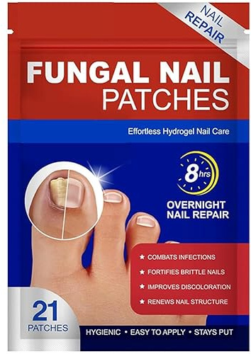 21 PCS Fungal Nail Treatment, Nail Repair Patches, 2025 New Nail Fungus Treatment for Toenail (1 Pack)