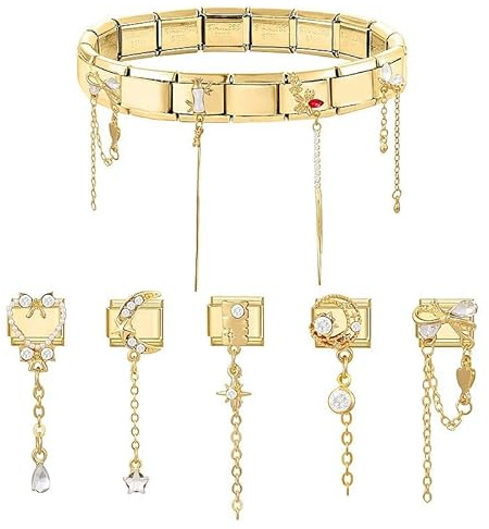SBHXTDM Ensemble de Bracelet à Charme Italien bricol