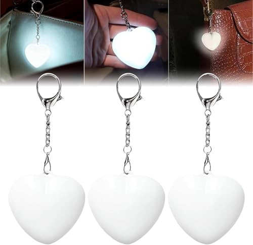 HOIDOKLY Lámpara de bolso con luz para bolso, cartera de amor, luz de detección táctil, las luces de bolso son adecuadas para llaveros e iluminación interior de bolsa (amor)