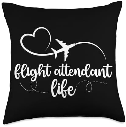 Flight Attendant Life Stewardess Flight Attendant Throw Pillow