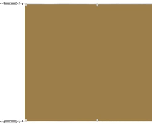 Xhnifbn Toldo vertical beige 140 x 1000 cm, tela Oxford, protección solar vertical, balcón, terraza, jardín, protección contra el viento y la privacidad, material resistente con filtro UV para uso en