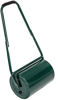 Oypla Galvanised Garden Steel Lawn Roller 30 Litre Drum Scraper Bar & Collapsible Handle Create a Lawn Worthy of a Bowls Green