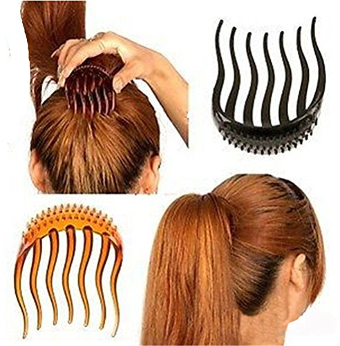 Cuhair, 2 Haarutensilien für mehr Volumen, Haarklammer für Pferdeschwanz, Haarkamm-Zubehör für Frauen
