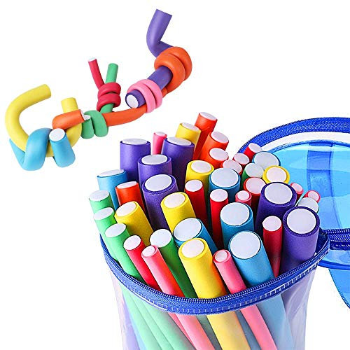 Set di 42 bastoncini Twist-flex, rullo per bigodini, rullo per capelli in schiuma, bacchette per capelli corti, medi e lunghi