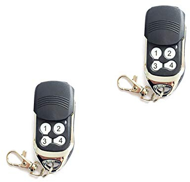 Lot de 2 télécommandes pour volets roulants et portes de garage 4 boutons de sécurité