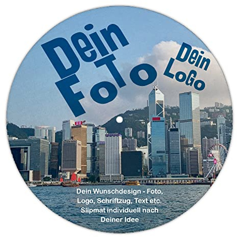 Next Ferry Slipmat - Personalisierbar - Filz Plattenspieler Matte 12 Zoll | Mit Wunschtext & Foto - DJ Plattentellerauflage 2,5 mm für Plattenspieler & Turntables - bedruckt in Deutschland
