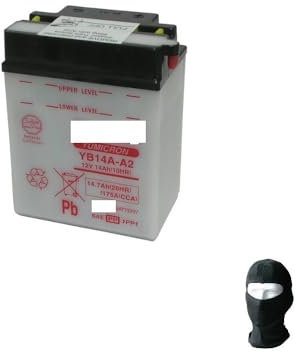 KOMPATIBEL MIT Yamaha YTM DX Tri A Moto 225 1983 A 1985 UASA Batterie BEREITS EINSATZBEREIT YB14A-A2 12V / 14AH BATTERIEN ZUM STARTEN Motor Motorrad Roller Quad SPEZIFIKATION