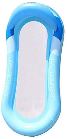 AADECOR Aufblasbarer Lounge-Sessel mit schwimmender Reihe und Stabiler, entspannender Wasserhängematte aus Netzstoff Schwimmendes Poolbett Sommer-Pool-Party-Spielzeug für Erwachsene und Kinder,Blue