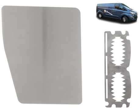 Security Shield For Ford Transit Custom MK1 2013-2023 Right Door Brushed | Free STEALTH Trap Anti Cut-Around Device, Right Side Door Security Shield, Brushed Finish FOR3-OSL-EXT-001-BR