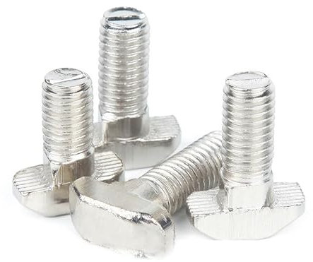UAMOU 50 Stück/Lot M5 M6 M8 T-Bolzenschrauben passend for europäisches Standard-Aluminiumprofil-Zubehör T-Schraube T-förmiger Hammerbolzen 20/30/40/45 Cheerfully (Color : 50pcs M8x20)