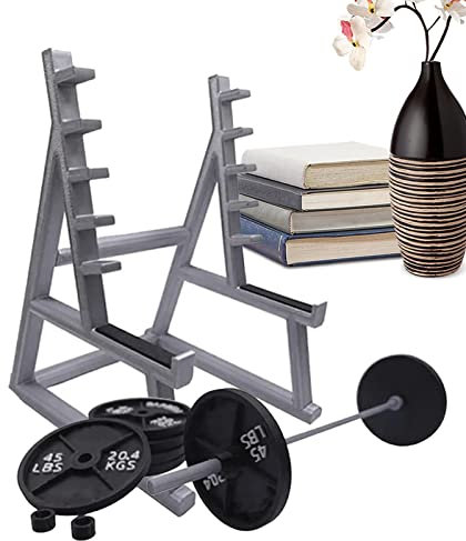 Langhantelständer-Stifthalter - Squat Rack Design Schreibtisch-Organizer - Langhantelständer-Design-Schreibtisch-Organizer mit Hanteln und Gewichten, Stiftaufbewahrung für Zuhause, Fouhaly