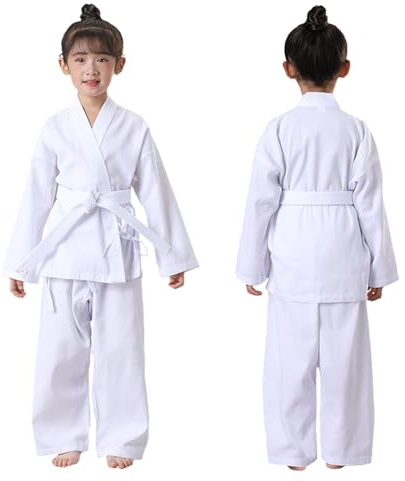 FIGHTSPIRIT Karate Uniform for Kids & Adults Lightweight Student Karate Gi Martial Arts Uniform with White Belt