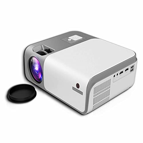 NVYAZJ Ultra Mini Projector, 4K Hd Smart Led Pocket Video Projector with DLP Headphone Jack 4D Keystone Correction 3D Function Projection Resolution 1920 * 1080, Electronics for Office, Home Theater