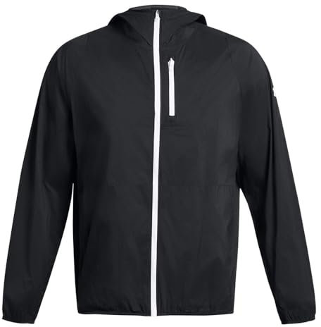 Under Armour Löparjacka för män, Phantom Black-White XXL, Svart 001, XXL