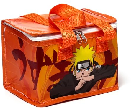 Puckator RPET Cool Bag Lunch Bag Naruto - Insulated Lunch Bag for Women Men Children - Lunch Box Bag for Work Family School - Beach Picnic Accessories - Picnic Box - Collapsable Lunchbag