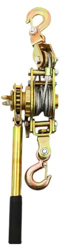 Generisch Tenditore per fune, tenditore a cricchetto, tendicavi, tenditore manuale, rullo a cricchetto con ingranaggi rinforzati per recinzioni agricole, automobili, macchinari